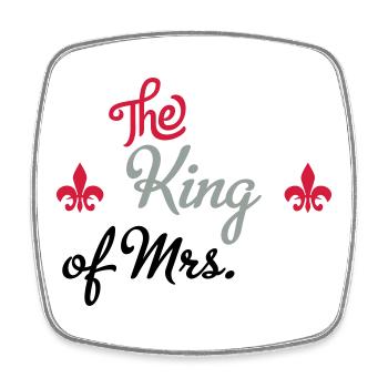 hochzeit - Viereckiger Kühlschrankmagnet - Weiß - Vorne
