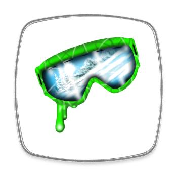 goglasses - Square fridge magnet - white - Front