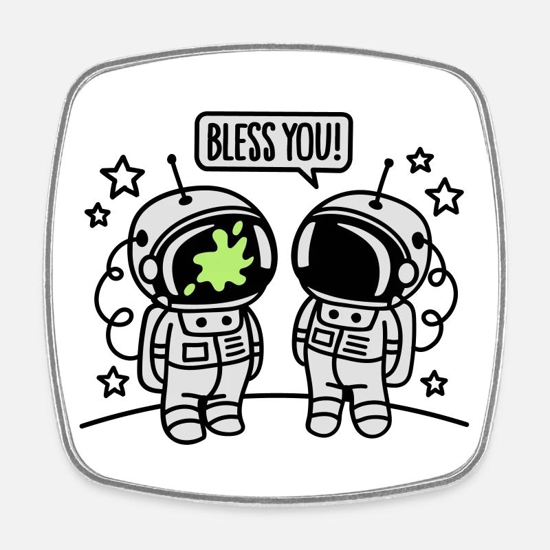 Bless you! - Square fridge magnet - white