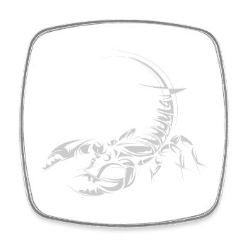 Skorpion Illustration Zeichnung SKizze Symbol icon - Viereckiger Kühlschrankmagnet - Weiß - Vorne