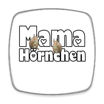 Mama Eichhörnchen Mutter Tier Muttertag Spruch - Viereckiger Kühlschrankmagnet - Weiß - Vorne