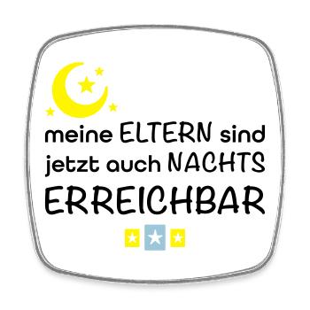 lustige Babysprüche - Viereckiger Kühlschrankmagnet - Weiß - Vorne