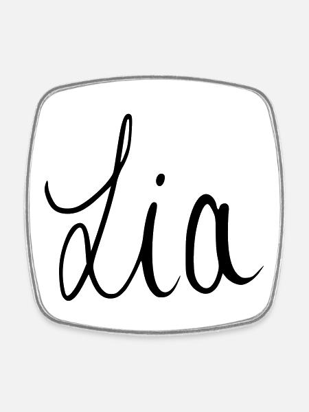 Lia - Viereckiger Kühlschrankmagnet - Weiß