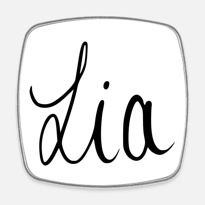 Lia - Viereckiger Kühlschrankmagnet - Weiß