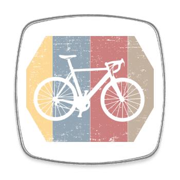 bicycle - Square fridge magnet - white - Front