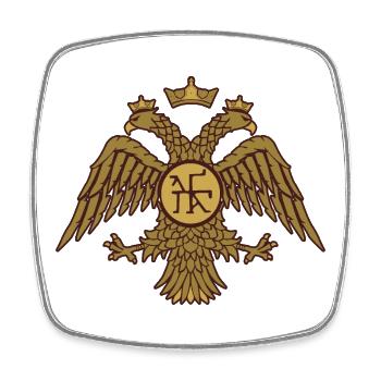 Byzantine Empire - Square fridge magnet - white - Front