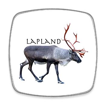 Lapland - Square fridge magnet - white - Front