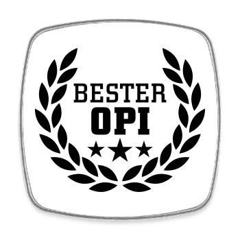Bester Opi - Viereckiger Kühlschrankmagnet - Weiß - Vorne