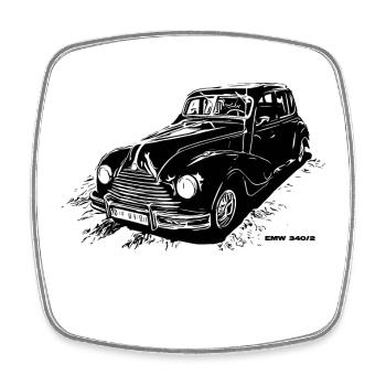 EMW 340-2 - Magnet carré - blanc - Devant