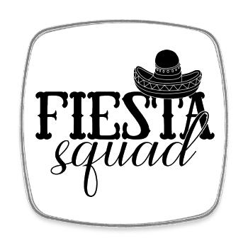 Fiesta Squad Cinco De Mayo Fiesta Trinkparty - Viereckiger Kühlschrankmagnet - Weiß - Vorne