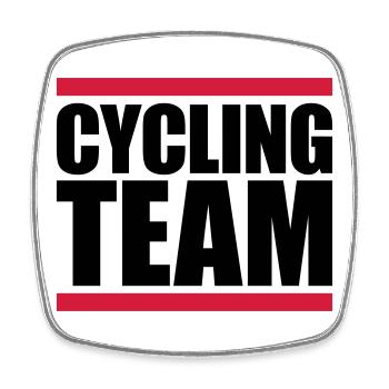 Sport Cycling Team - Viereckiger Kühlschrankmagnet - Weiß - Vorne