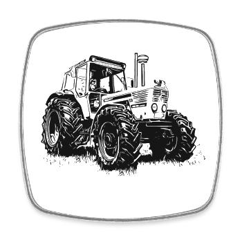 Deutz 13006 Special | Deutz Traktoren | Deutz - Viereckiger Kühlschrankmagnet - Weiß - Vorne
