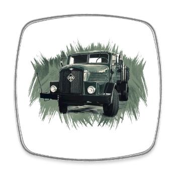 Camion à plateau IFA H6 - Magnet carré - blanc - Devant