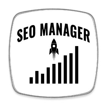 SEO Manager – Growth & Performance Design - Square fridge magnet - white - Front