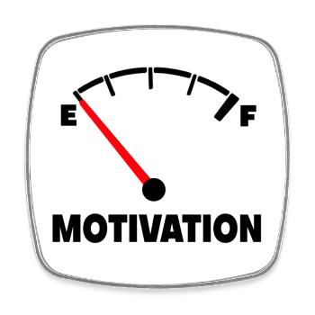 Die Motivation ist bei Null. Nachfüllen so * - Viereckiger Kühlschrankmagnet - Weiß - Vorne