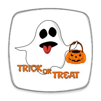 Spirit Trick or Treat - Square fridge magnet - white - Front