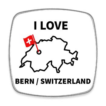 Bern , meine Liebe - Viereckiger Kühlschrankmagnet - Weiß - Vorne
