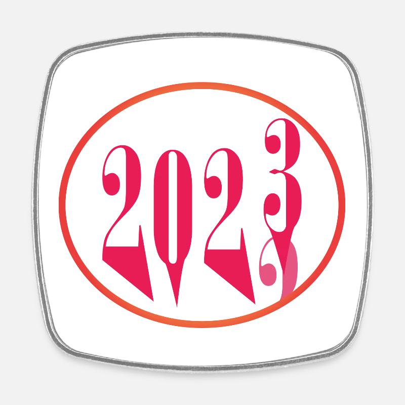 2022 2023 - Magnet carré - blanc