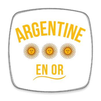 Argentine, fierté Argentine, Argentin - Magnet carré - blanc - Devant