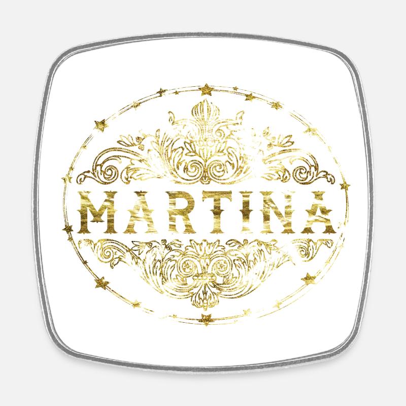 Martina - Square fridge magnet - white