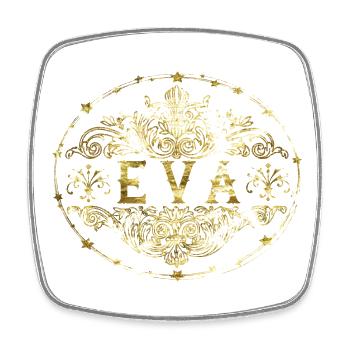 Eve - Square fridge magnet - white - Front