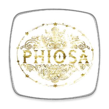 Phiosa - Square fridge magnet - white - Front