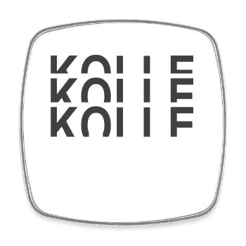 Kölle - Viereckiger Kühlschrankmagnet - Weiß - Vorne
