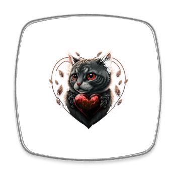 Juste Une Fille Qui Aime Chats - Magnet carré - blanc - Devant