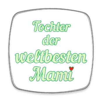 Weltbeste Mami - Viereckiger Kühlschrankmagnet - Weiß - Vorne