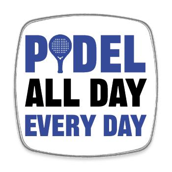 Padel Game Sport Padel Racket Player Statement - Square fridge magnet - white - Front
