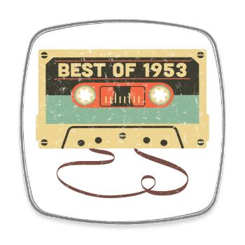 Best of 1953 70th birthday Awesome 70 years old - Square fridge magnet - white - Front