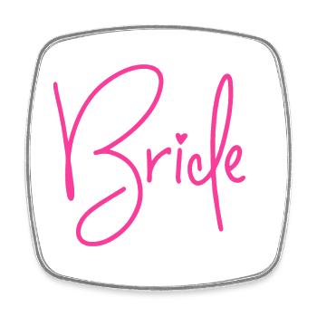 Bride Crew - Square fridge magnet - white - Front