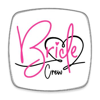 Bride Crew - Square fridge magnet - white - Front