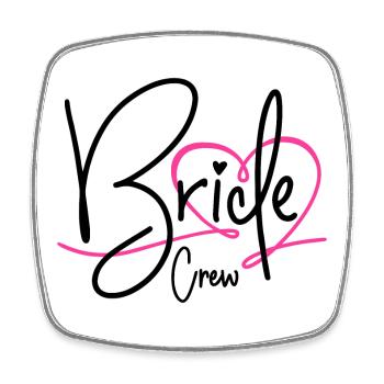 Bride Crew - Square fridge magnet - white - Front