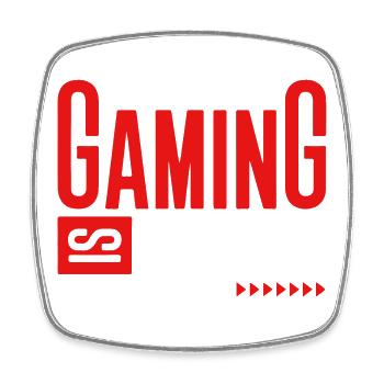 GAMING IS THERAPY - Square fridge magnet - white - Front