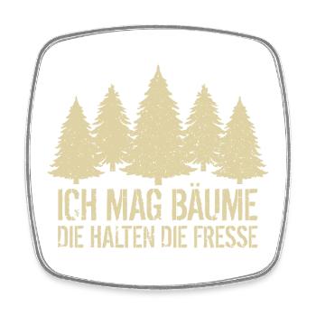 Wandern - Viereckiger Kühlschrankmagnet - Weiß - Vorne