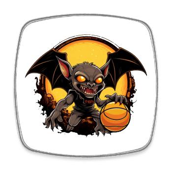 Basketball Bat - Square fridge magnet - white - Front