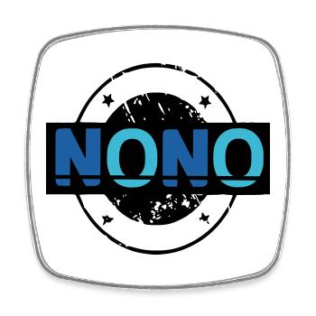 Nono - Square fridge magnet - white - Front