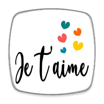 CHRISTMAS. YEAR. ANNIVERSARY. RETIREMENT. FEAST. HEART. - Square fridge magnet - white - Front