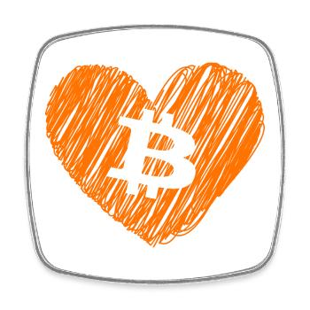 Bitcoin Crypto Cryptocurrency Splash - Magnet carré - blanc - Devant