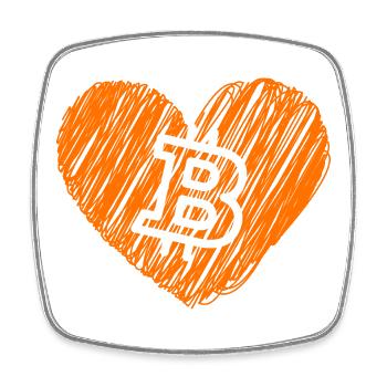 Bitcoin Crypto Cryptocurrency Splash - Square fridge magnet - white - Front