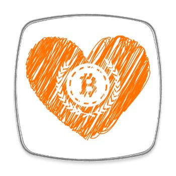 Bitcoin Crypto Cryptocurrency Splash - Square fridge magnet - white - Front