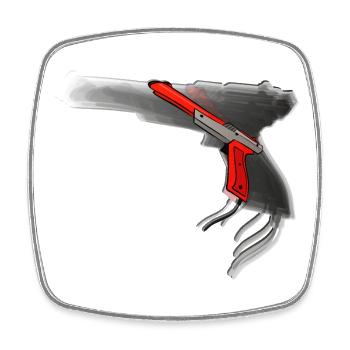 Gun - Spiel weiter und Entenjagd spielen - Viereckiger Kühlschrankmagnet - Weiß - Vorne