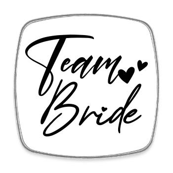 TEAM BRIDE Bachelor Party - Square fridge magnet - white - Front