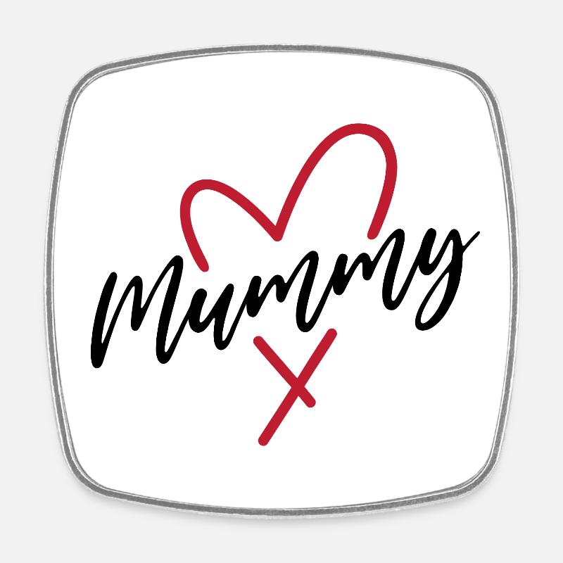 Mummy - Square fridge magnet - white