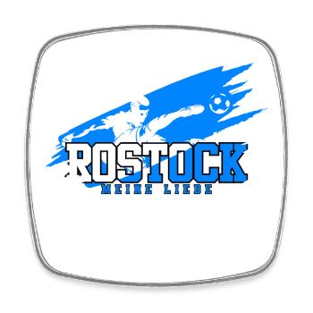 Rostock Soccer Nord Mon Amour - Magnet carré - blanc - Devant
