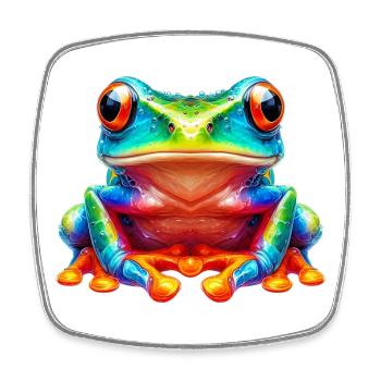 Grenouille - Magnet carré - blanc - Devant