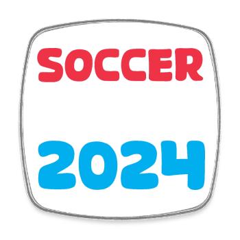 Icône d’icône de fan de football de l’équipe de football des Pays-Bas 2024 - Magnet carré - blanc - Devant