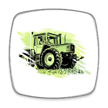 MB trac 1300 turbo - Viereckiger Kühlschrankmagnet - Weiß - Vorne