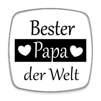 Vatertag 2026 Geschenk  Papa Vater best dad ever - Viereckiger Kühlschrankmagnet - Weiß - Vorne
